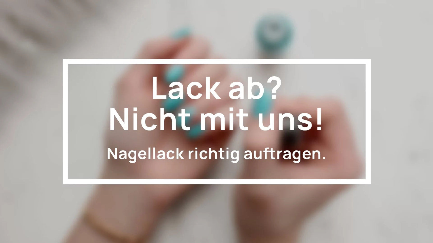 Lack ab? – nicht mit uns!