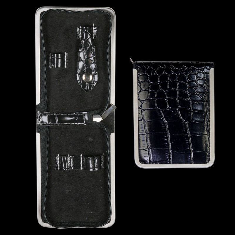 YS Etui black/chrom leer