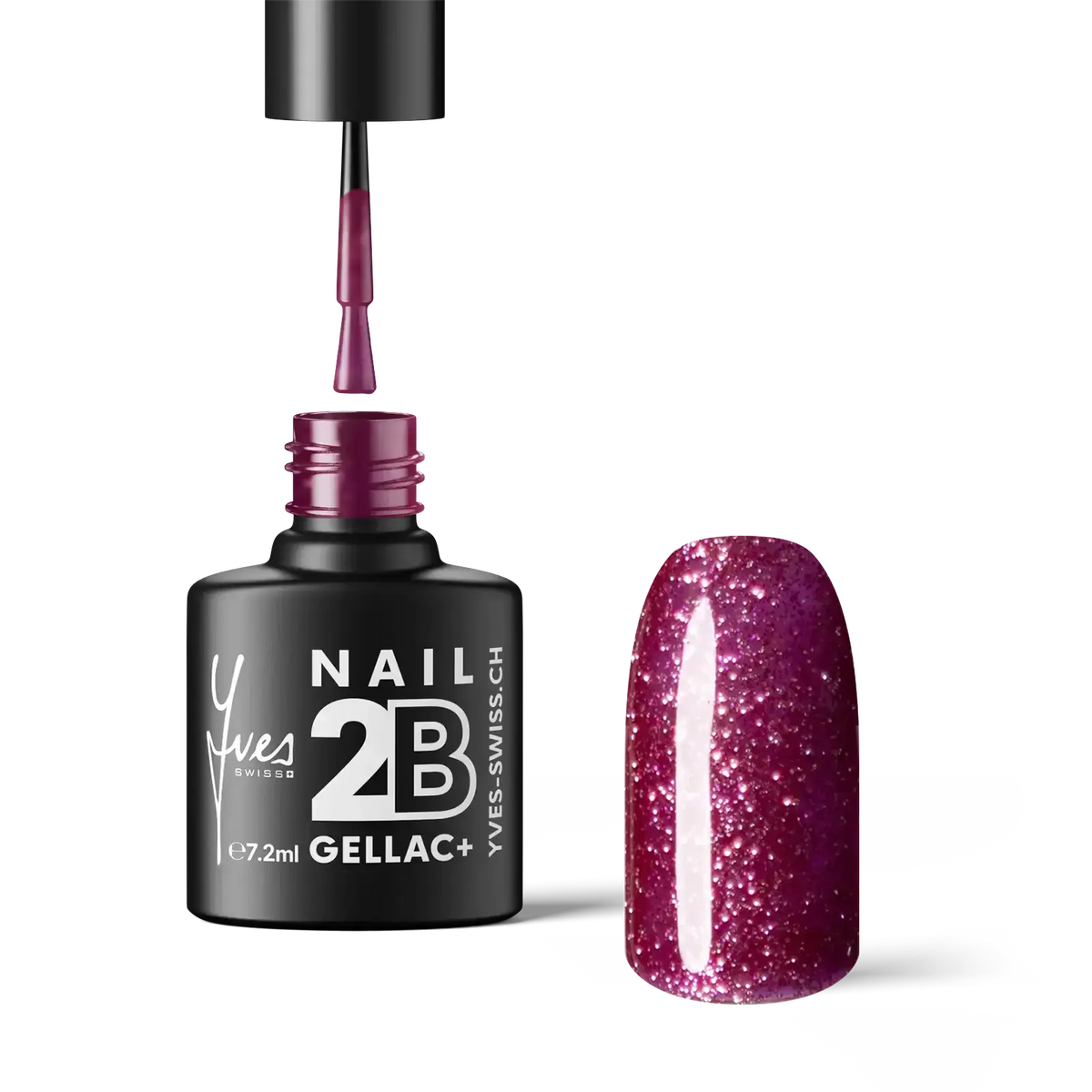 2B No. 057 Burgundy Glitter
