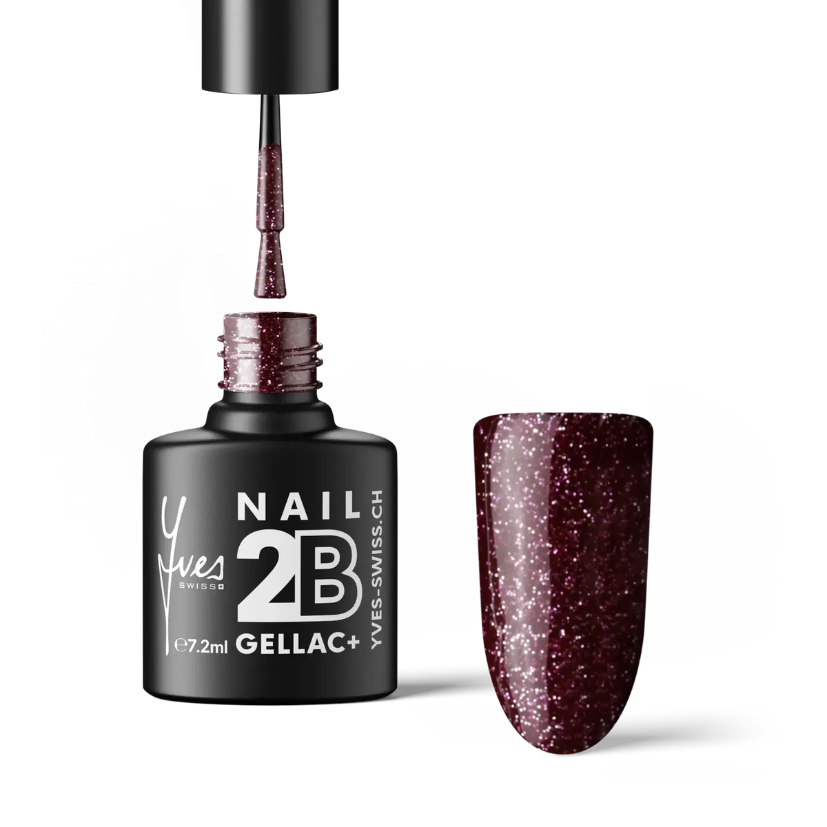 2B No. 057 Burgundy Glitter