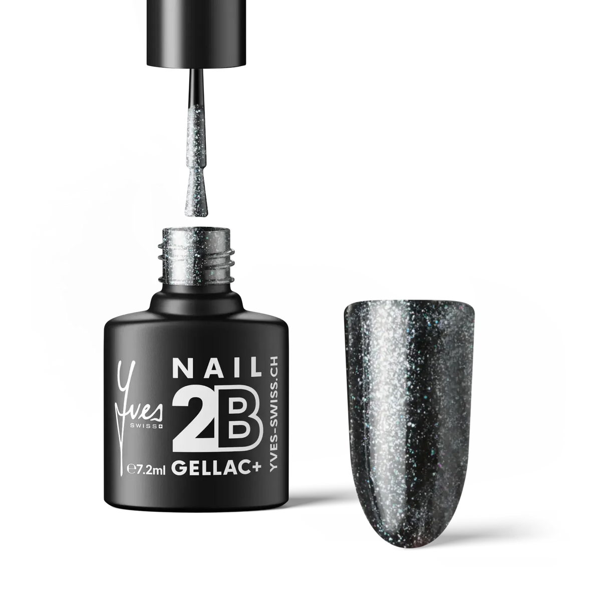 2B No. 068 Gunmetal Glitter