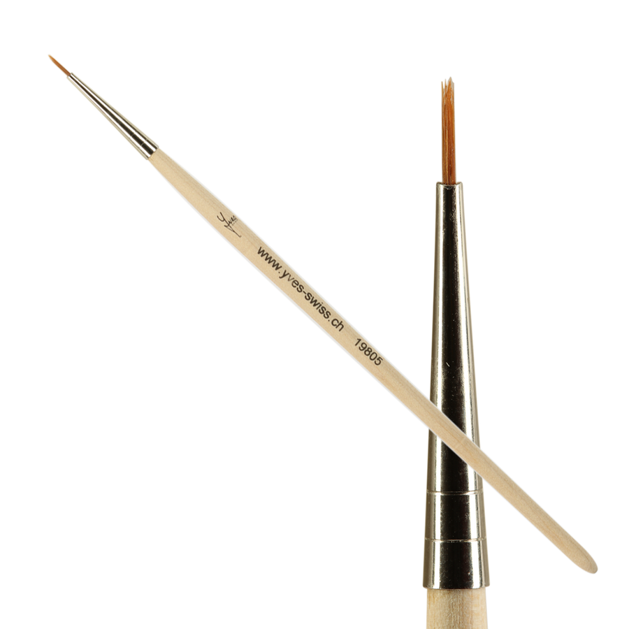 Yves Swiss Nail-Art Brush - wood
