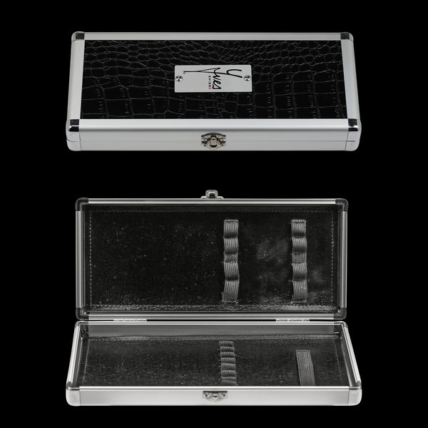 Yves Swiss Brush case alu/croco black
