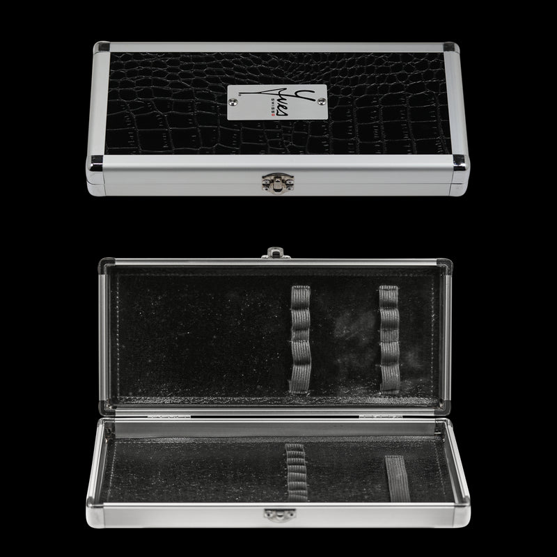 Yves Swiss Brush case alu/croco black