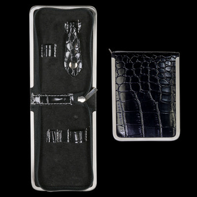 YS Etui black/chrom leer
