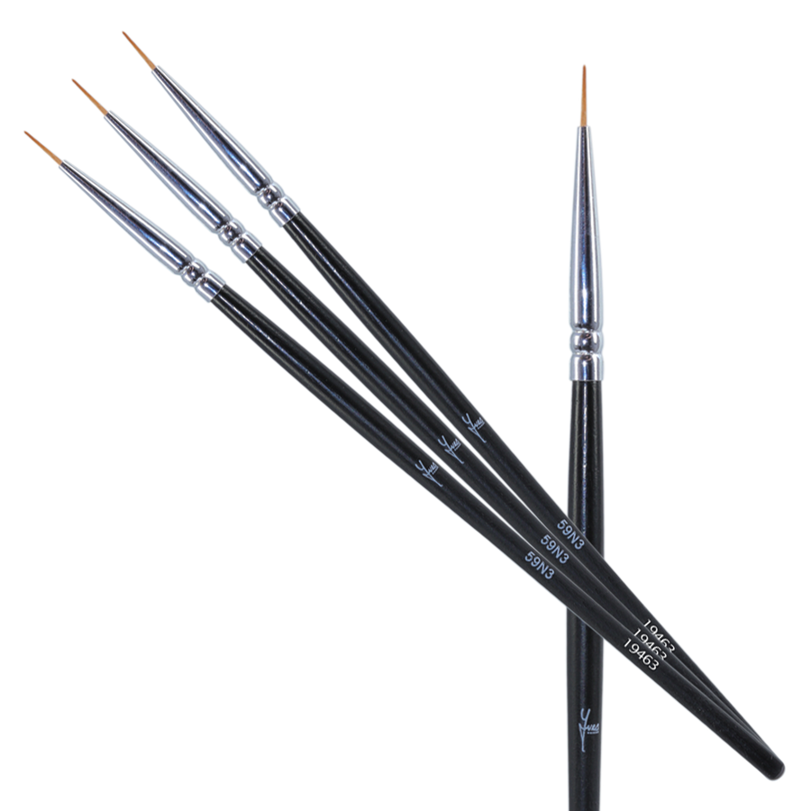 Yves Swiss Nail-Art Pinsel 59N3 (3-Pack)