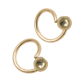 Yves Swiss Piercing gold small / gold ball (2)