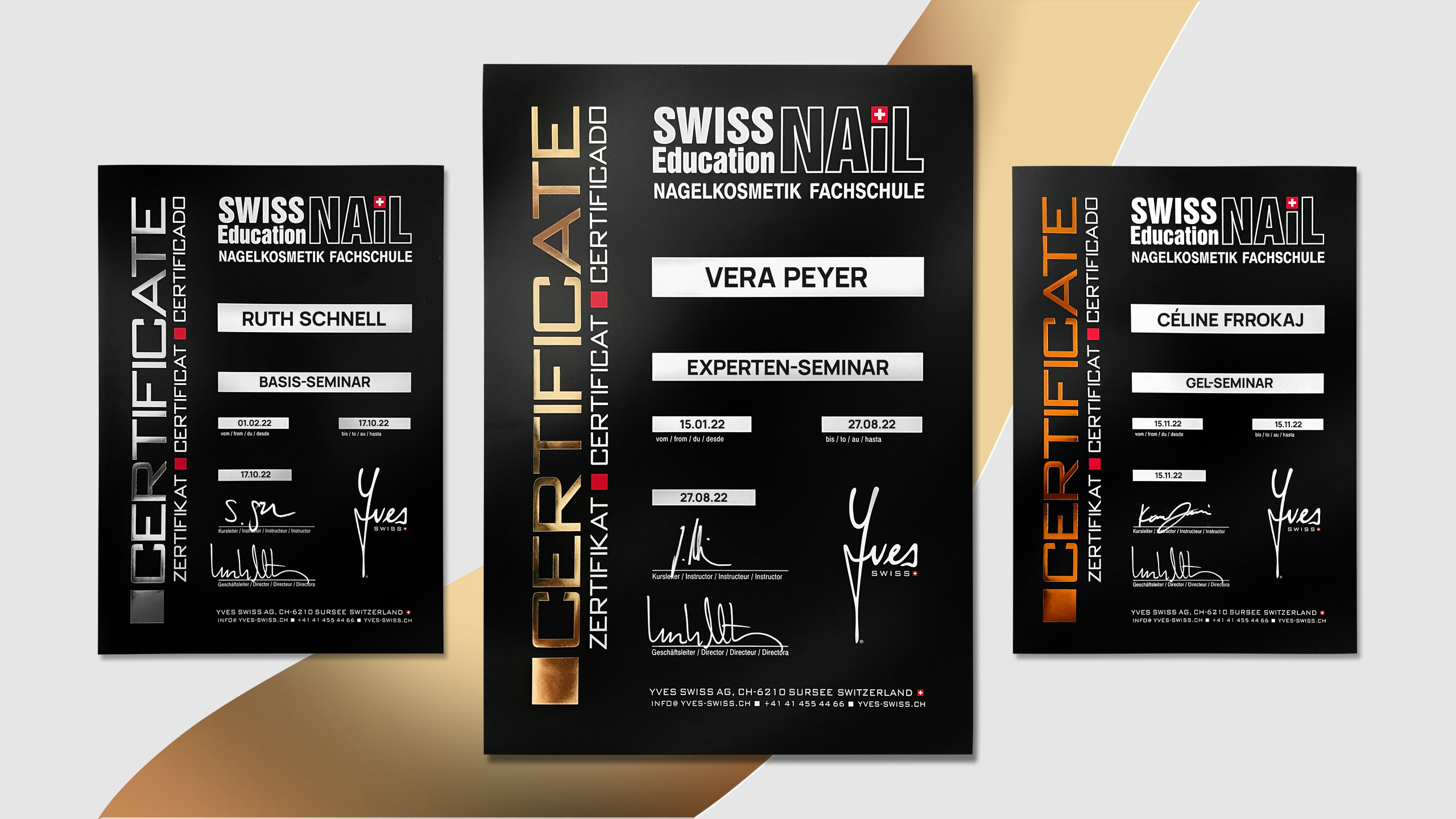 Yves Swiss AG | Zertifikate